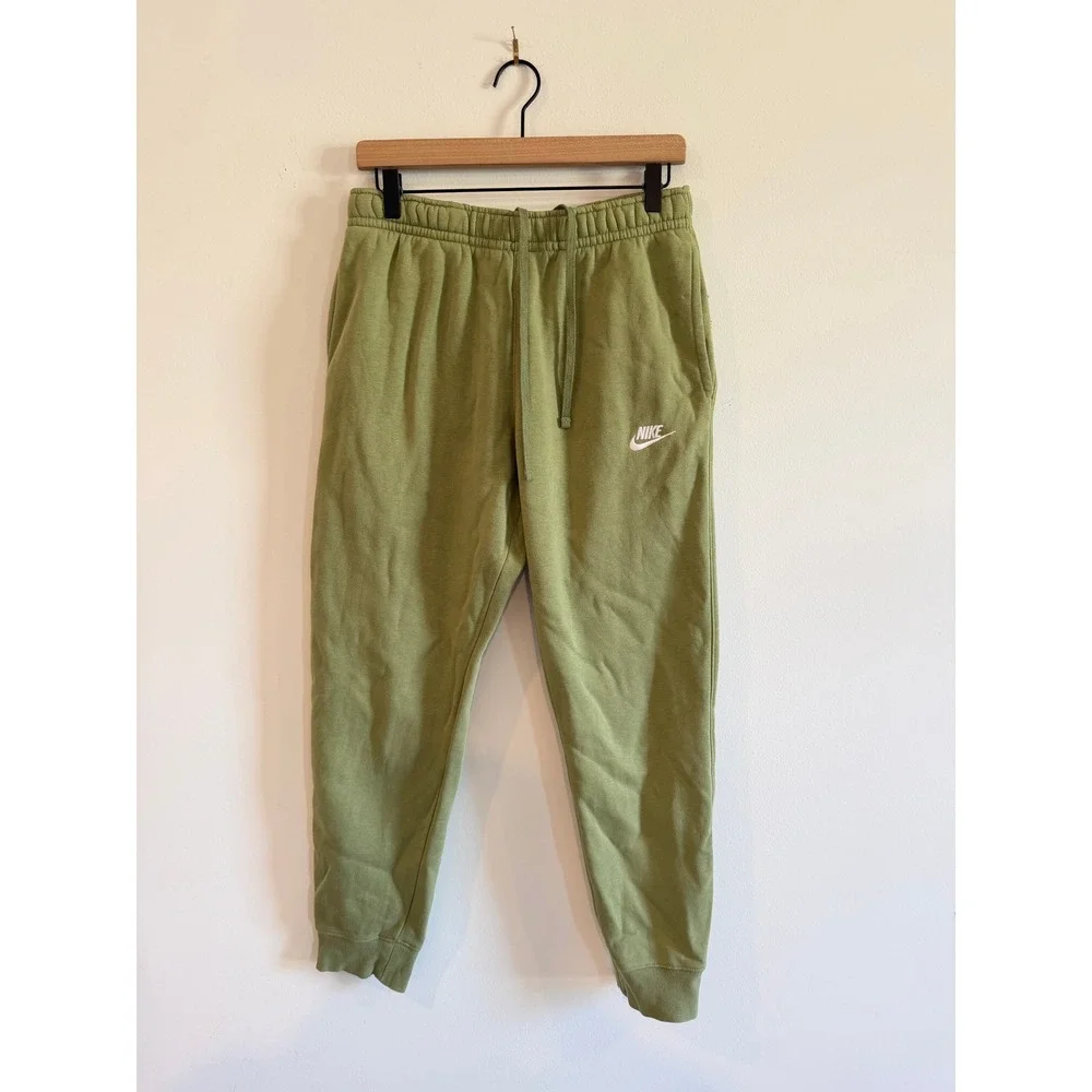 Nike Sportswear Club Fleece Joggers Olive Green Mens Medium BV2671-334